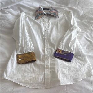 Dolce & Gabbana White Button Down Dress Shirt